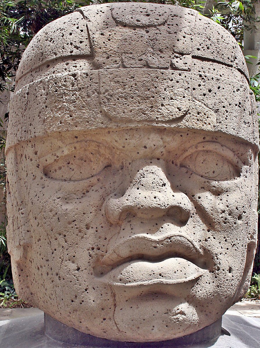 Cabeça colossal olmeca número 1