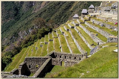 Terraços agrícolas em Machu Picchu, Peru