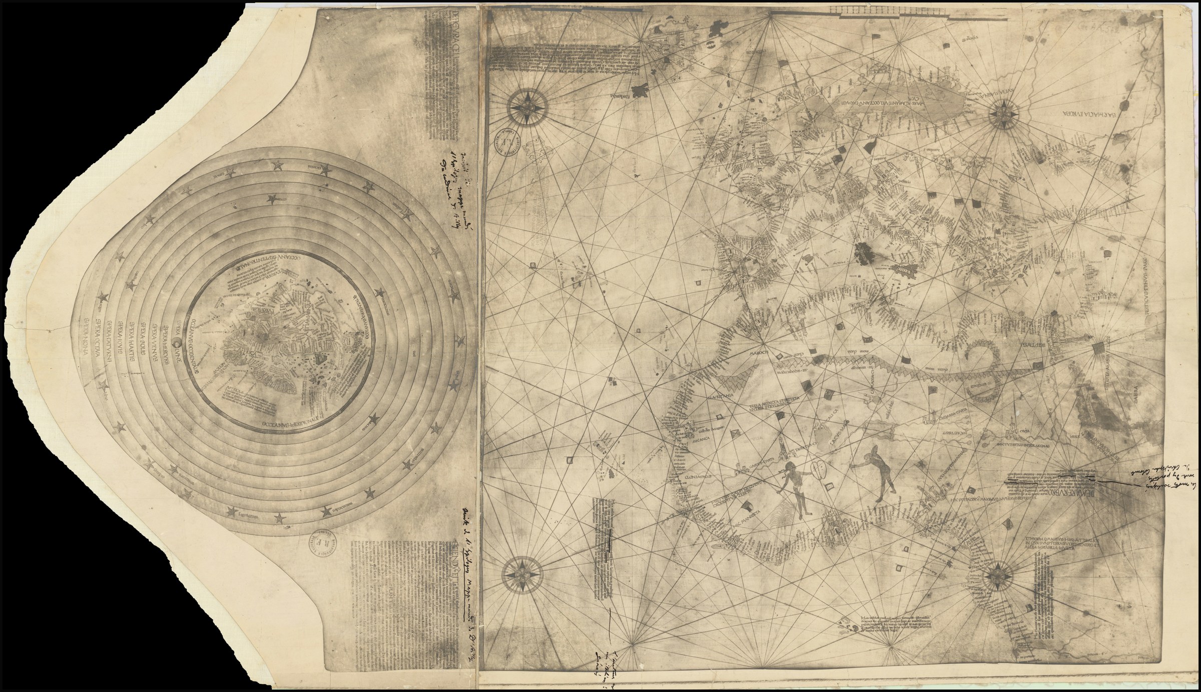 Fac-símile do Mappa Mundi de Colombo (1492)