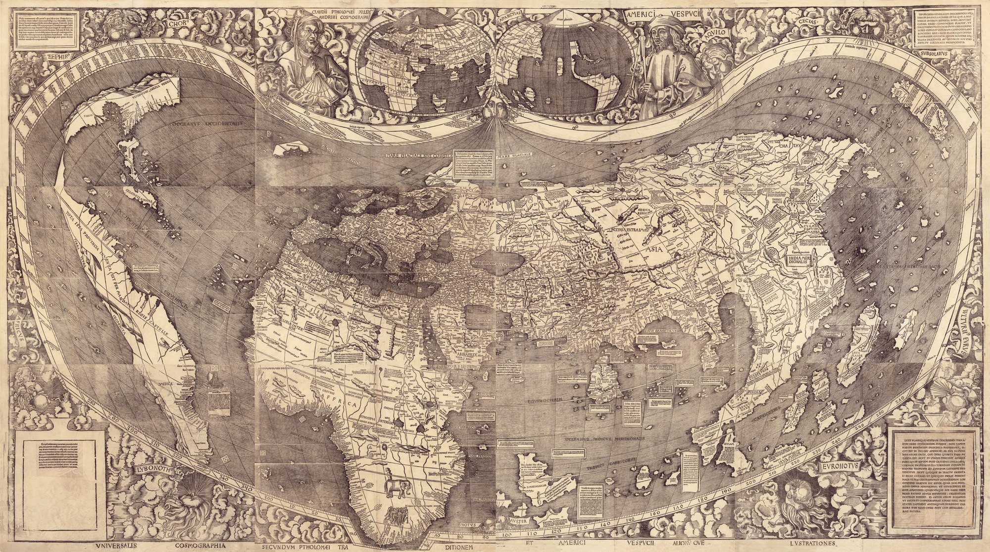 Planisfério de Waldseemüller, 1507
